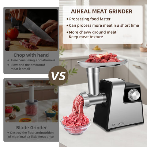 GELANGS grinding plates offer texture options for sausages.