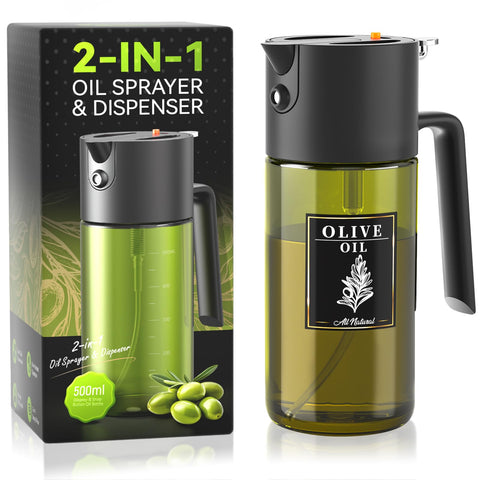 Gelibo 2 in 1 oil sprayer delivers precise mist and pour for even cooking