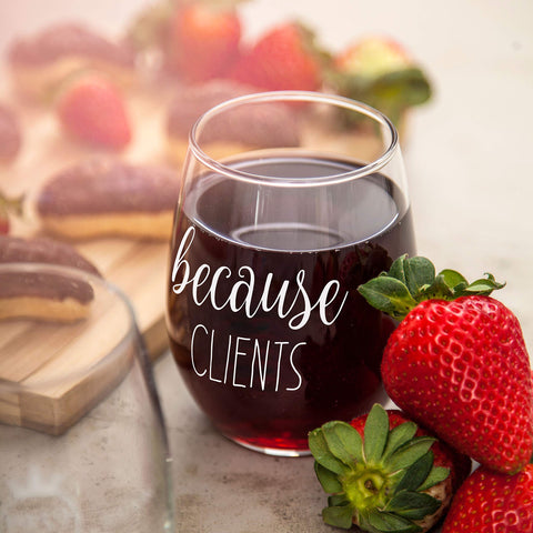 Gelid Because Clients glass held for relaxed evenings