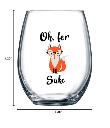 Gelid fox-themed stemless glass adds personality to brunch or dinner.