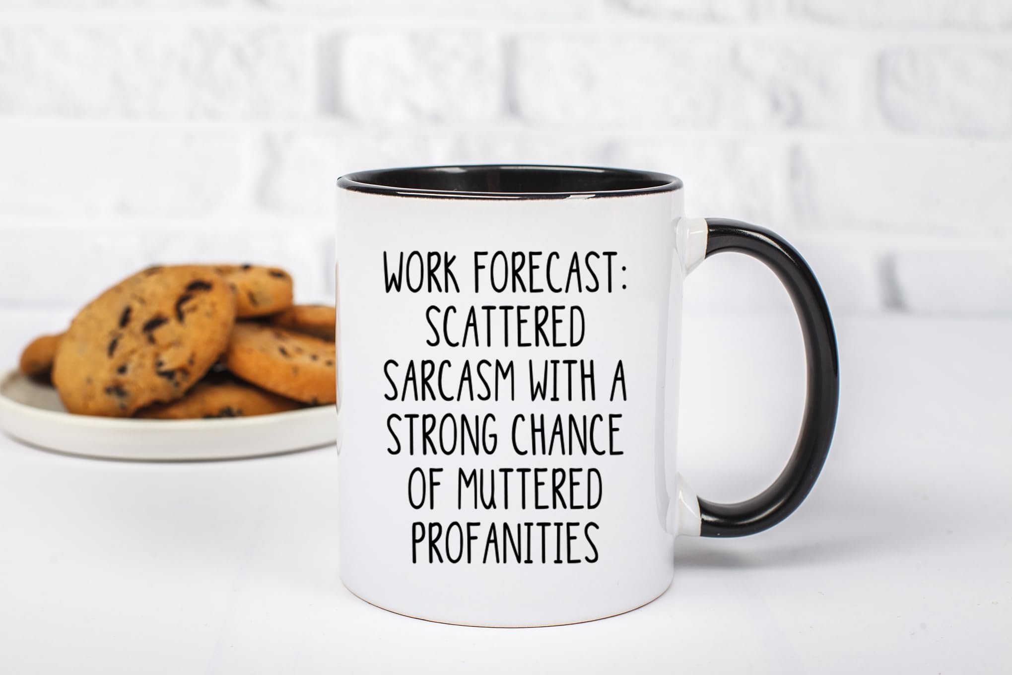 Gelid Work Forecast mug on an office desk scene highlights practical everyday use.