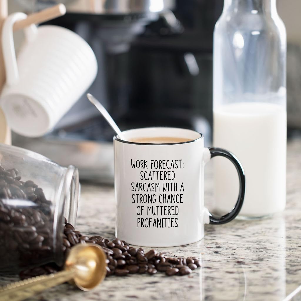 Gelid Work Forecast mug white ceramic emphasizes clean, durable drinkware for office and home.