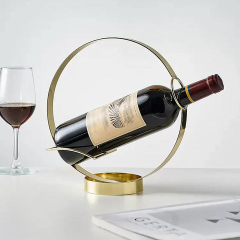 GeLive Gold wine display on a cabinet or countertop