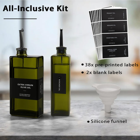 Gelury two-bottle gift set includes spouts and labels.