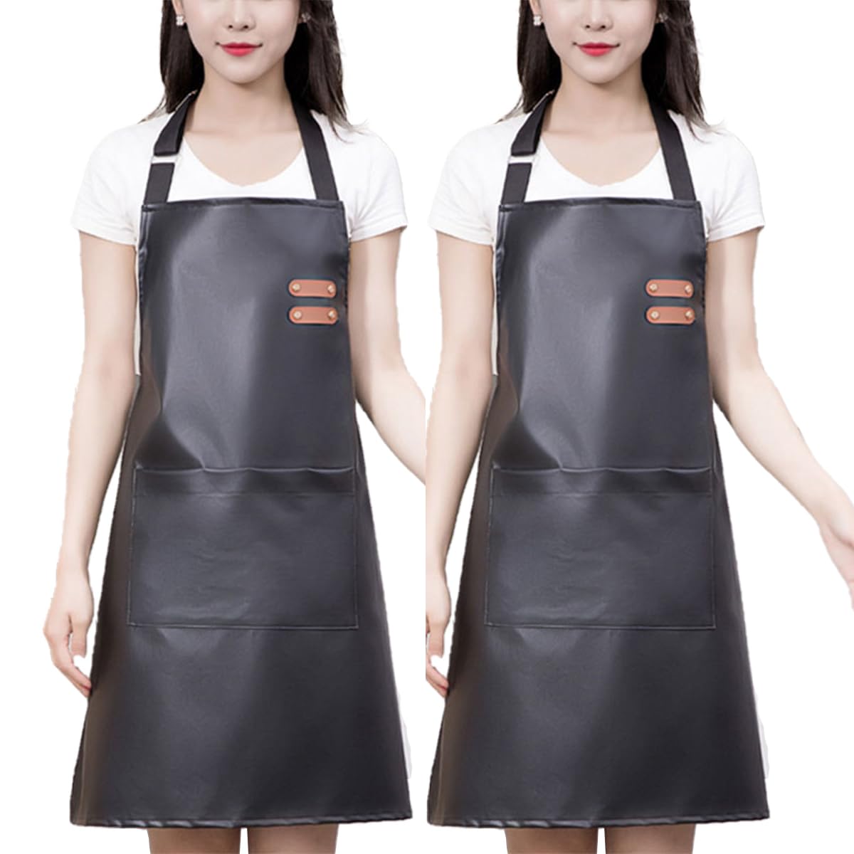 GEMBITYFUL waterproof apron with neck adjustment for a comfy, customizable fit.