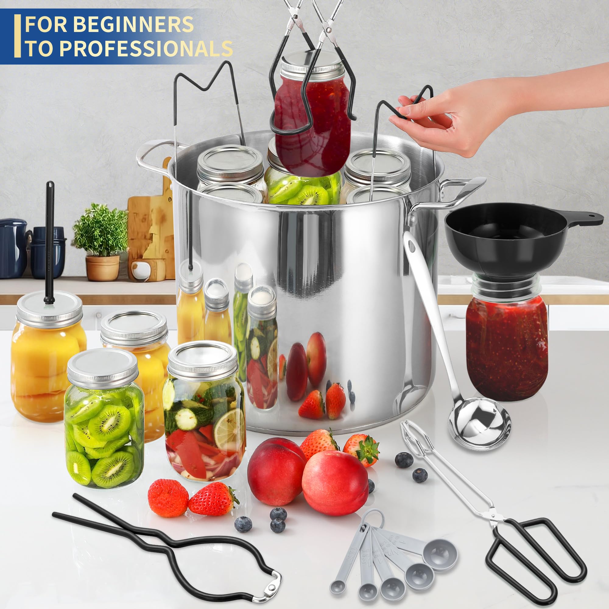 Gemfino Canning Kit bubble popper releasing trapped air