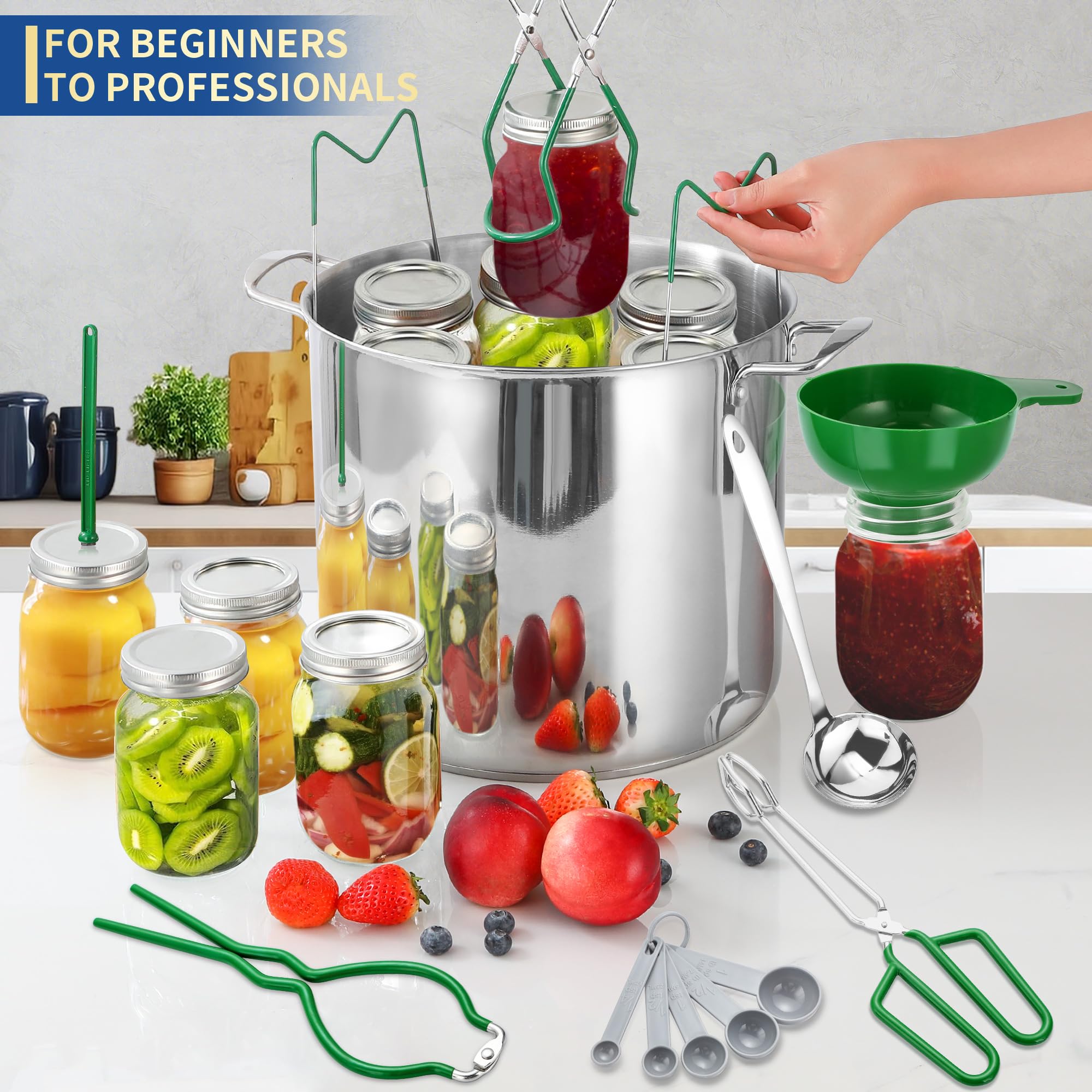 Gemfino Canning Kit bubble popper helps release air for even seals