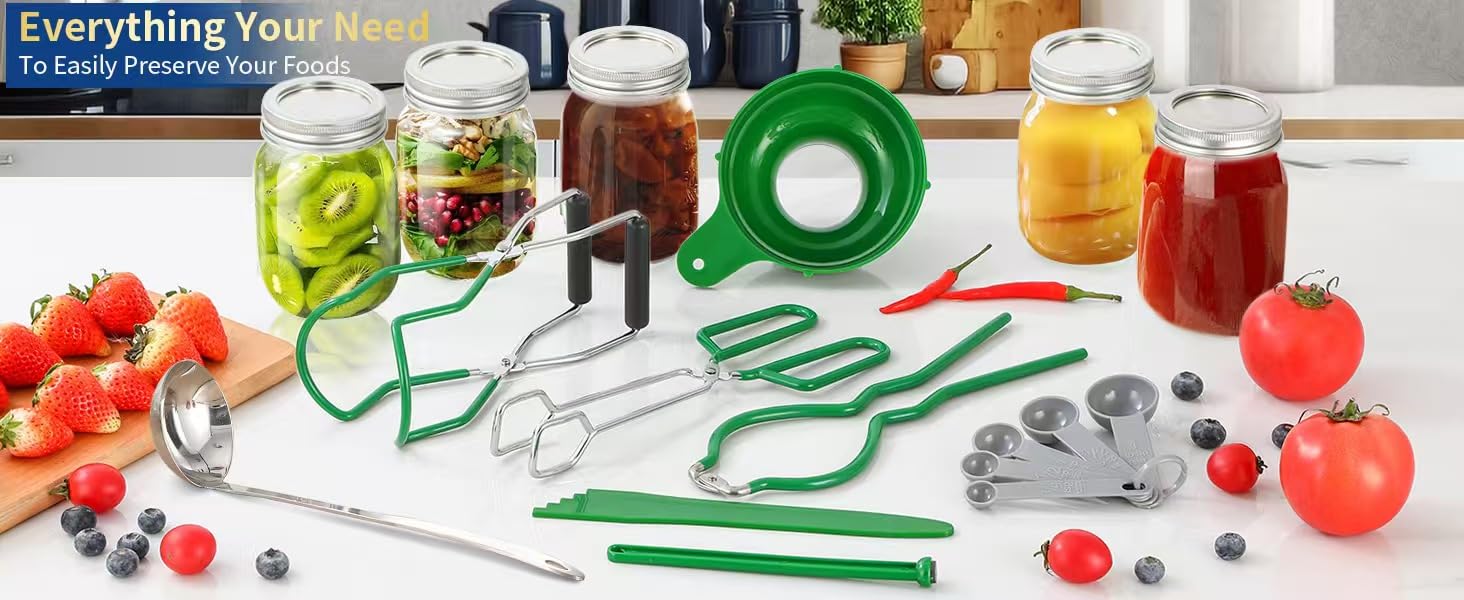 Gemfino Canning Kit measuring spoon ensures precise scoops for recipes