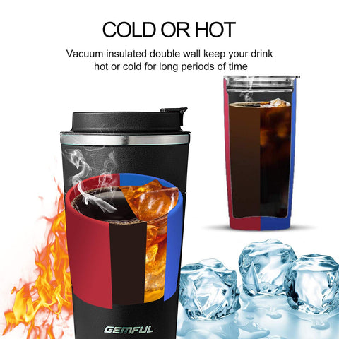 GEMFUL To Go mug ideal for home, office, gym, and travel.