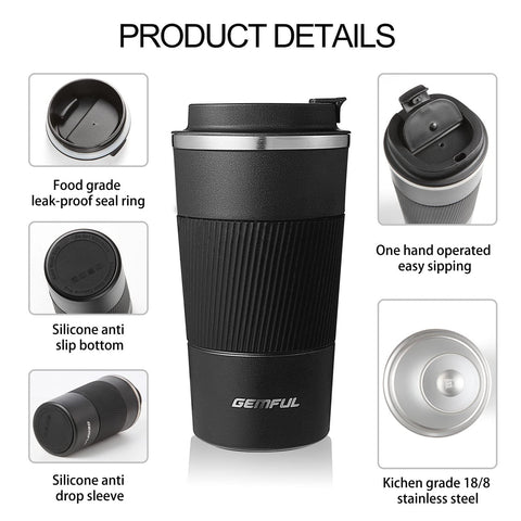 Gemful flip lid open allows easy one-handed access