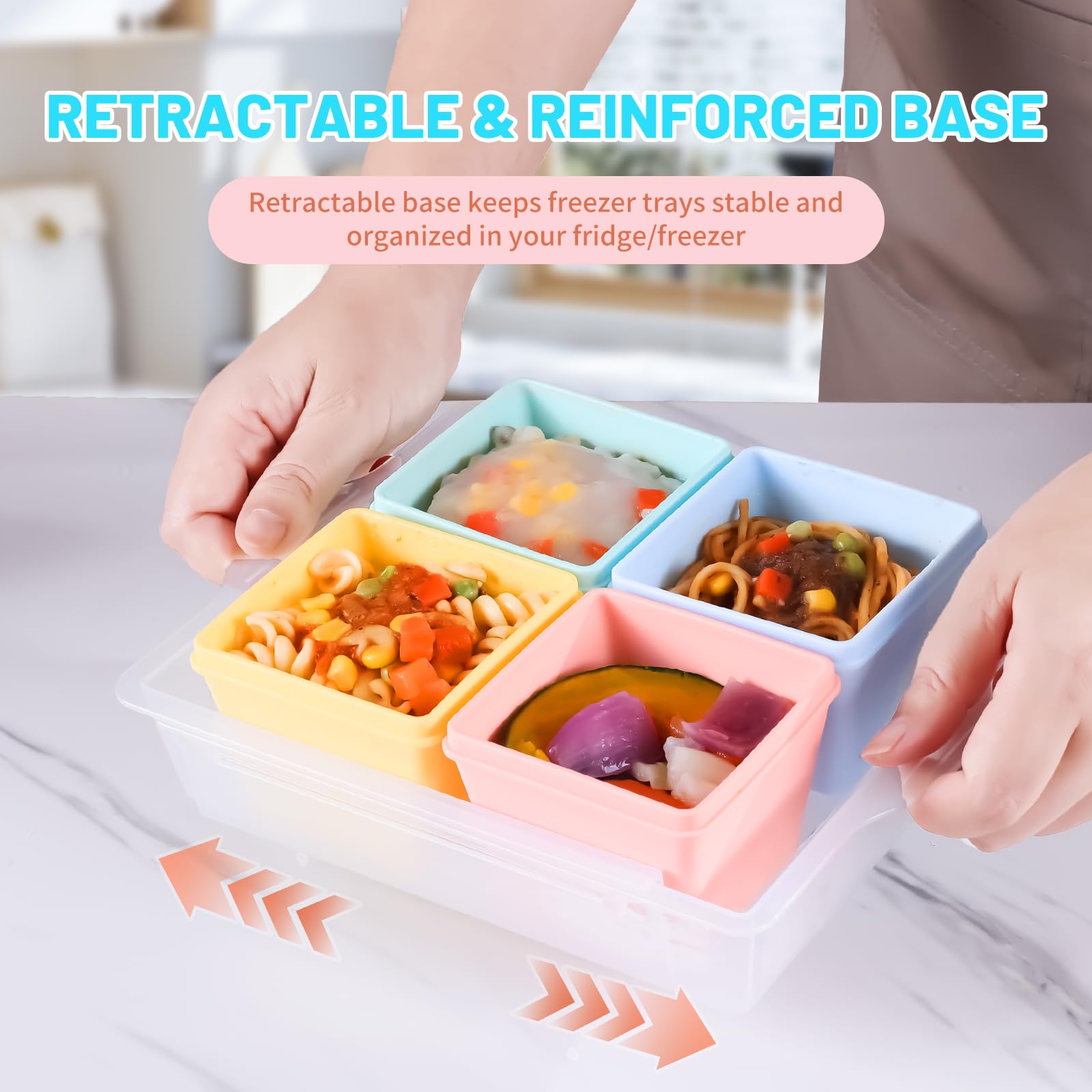 Gemice BPA-free silicone freezer molds for safe freezing and easy release.