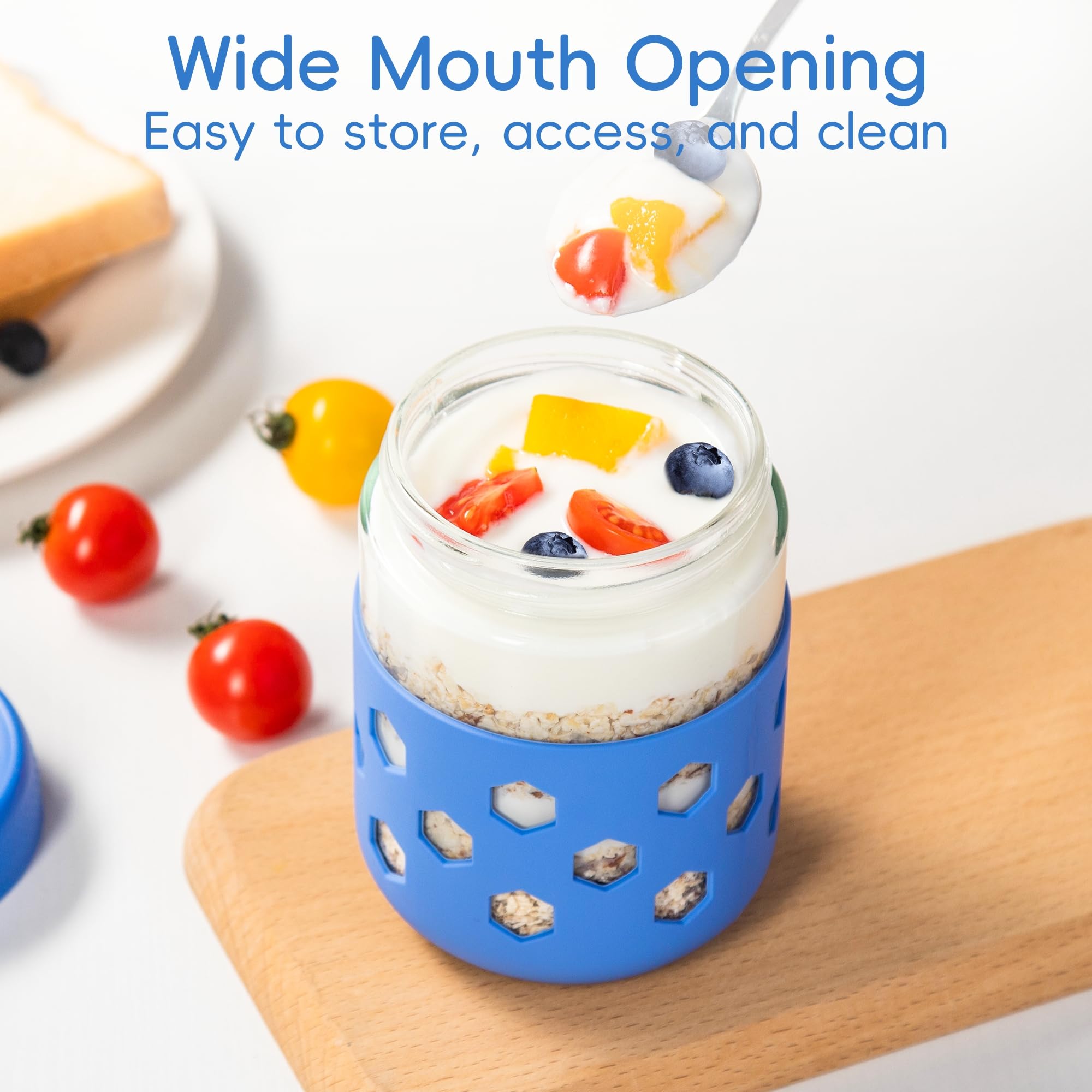 Gemice wide-mouth design makes pouring and filling from jars effortless