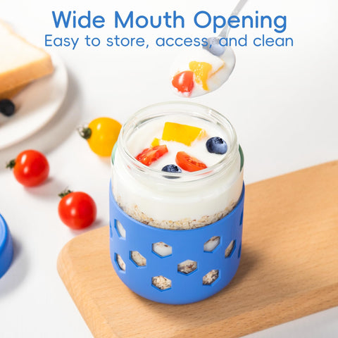 Gemice wide-mouth design makes pouring and filling from jars effortless