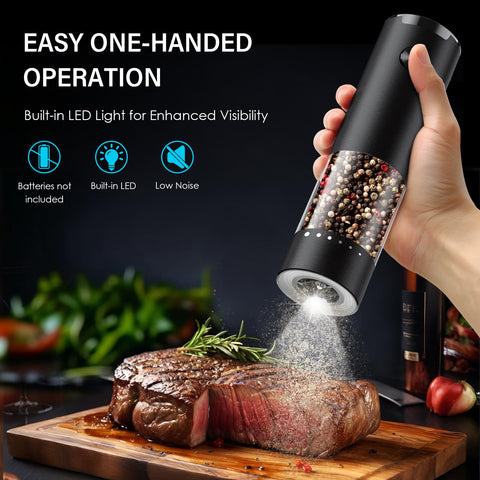 GEMII grinder shows 6-level external coarseness control for customized grind.