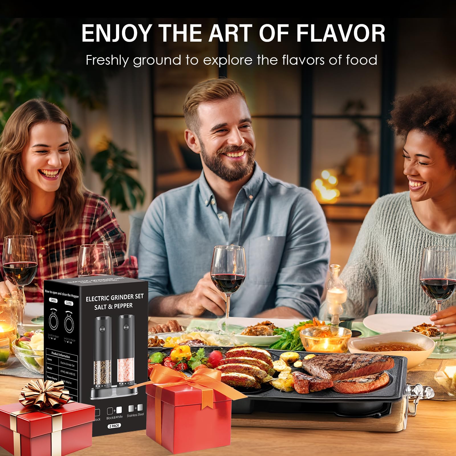 GEMII bright LED light guides precise seasoning in low-light kitchens.