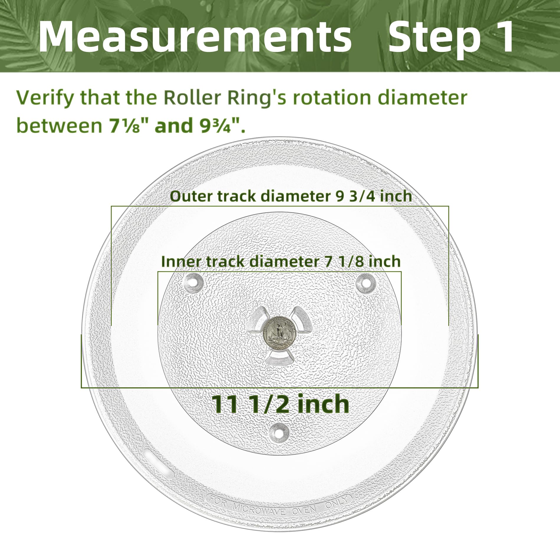 Gemroom 11.5-inch turntable center-hole detail; precise coupler fit for stable operation.