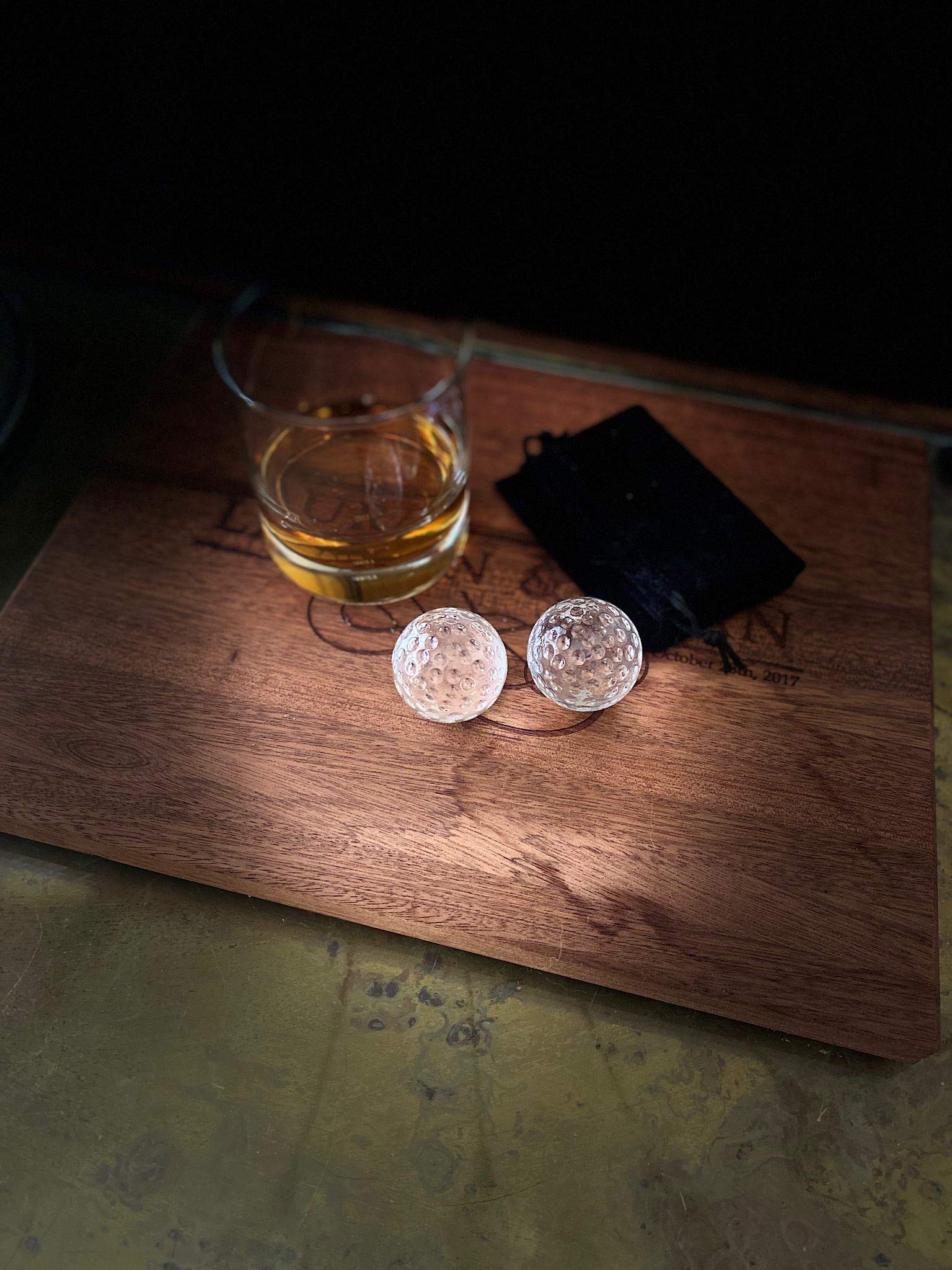 Gemsho Glass crystal whiskey stones suitable for whiskey, vodka, and scotch chilling