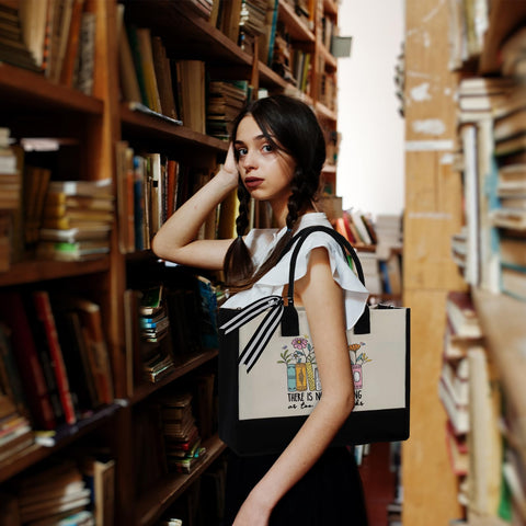 GemsLives stylish tote, durable canvas for shopping, travel, and gift-giving.
