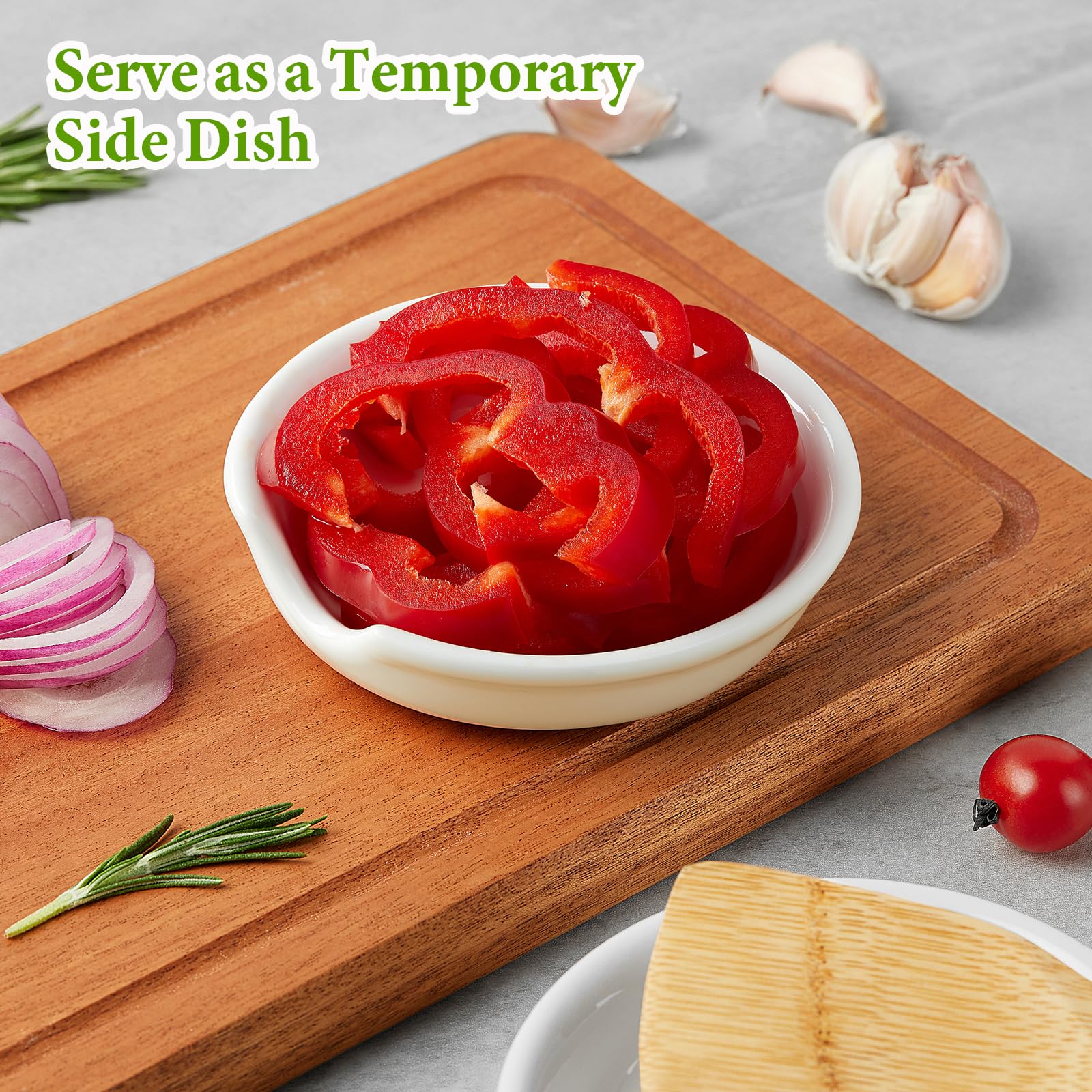 Gencywe ceramic spoon rest is non-absorbent and lead-free for safe countertop use.