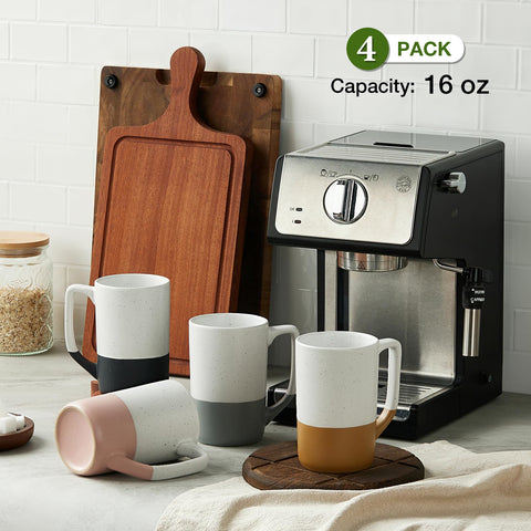 Ggencywe comfortable handle detail, easy to grip with hot beverages.