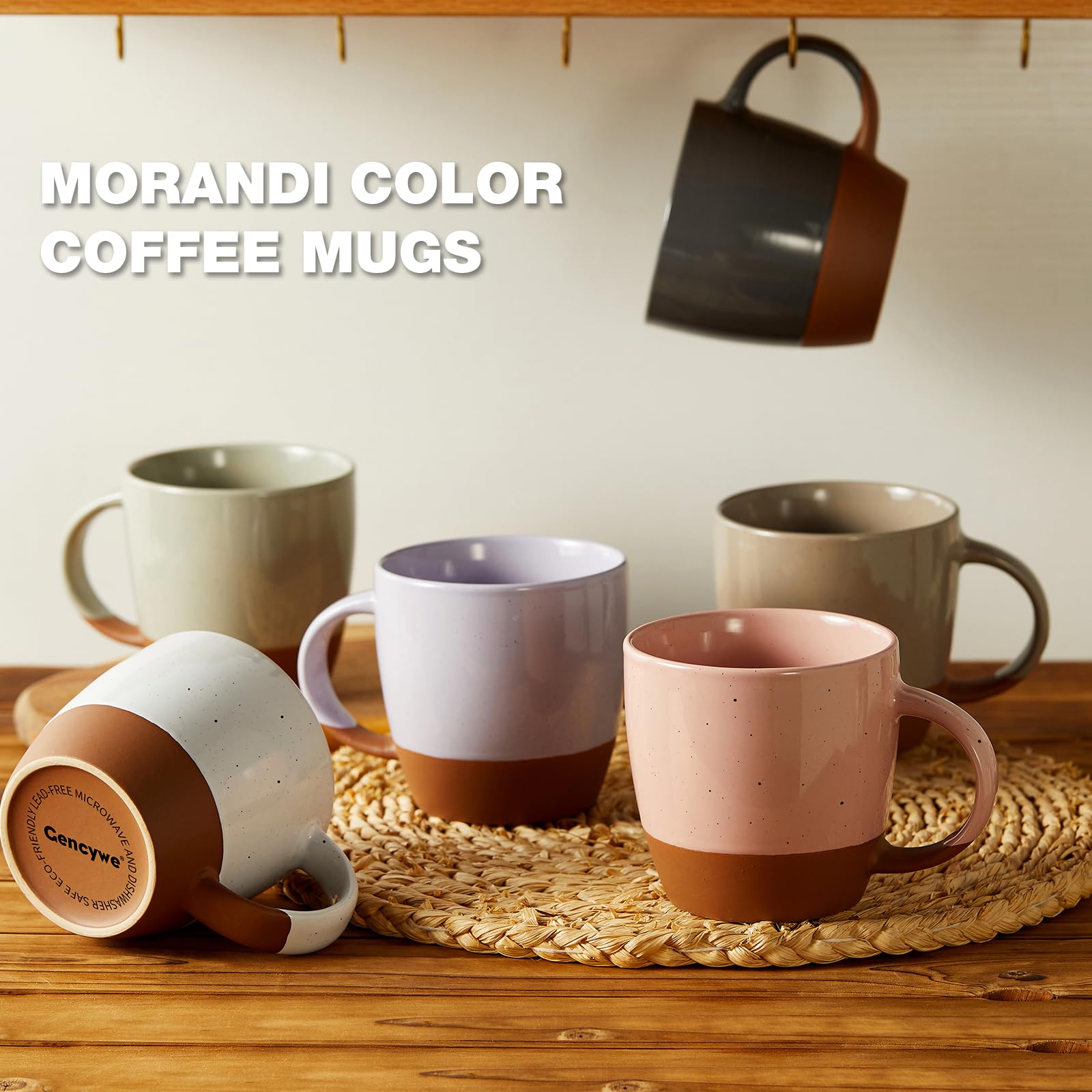 Gencywe Morandi mug side profile with comfortable handle