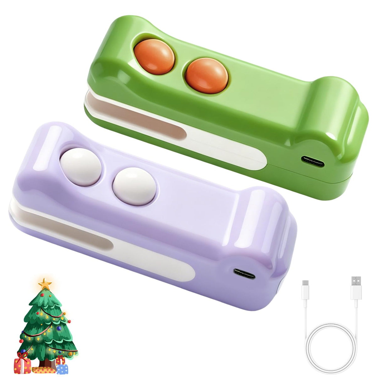 Generic 2-in-1 mini bag sealer seals snack bags for freshness.