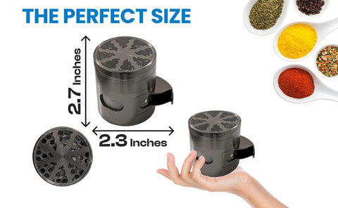 Generic 4-Piece Spice Grinder diamond teeth close-up, delivers smooth grinding.