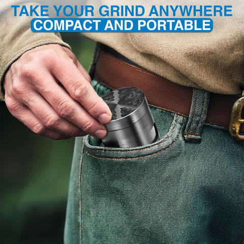 Generic 4-Piece Spice Grinder easy-clean, simple maintenance.