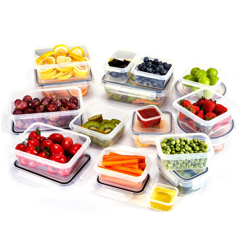 Generic 48-piece set helps reduce disposable containers and waste.