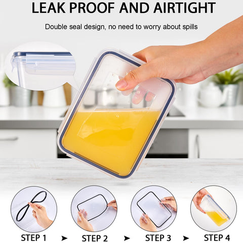 Generic microwave-safe container bodies simplify reheating of meals.