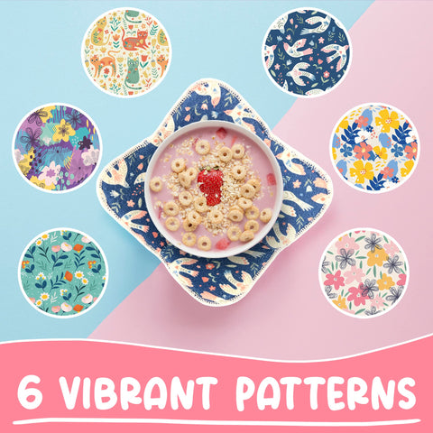Generic bowl cozy floral set adds decorative flair while keeping bowls warm.