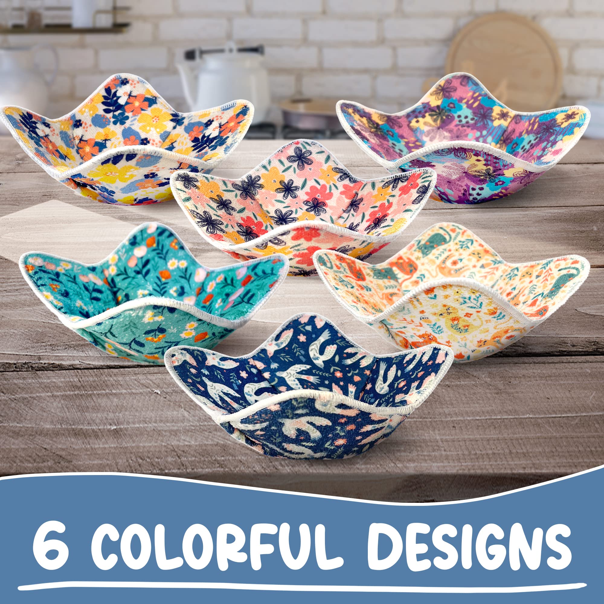 Generic bowl cozy with hooks for hanging in the kitchen.