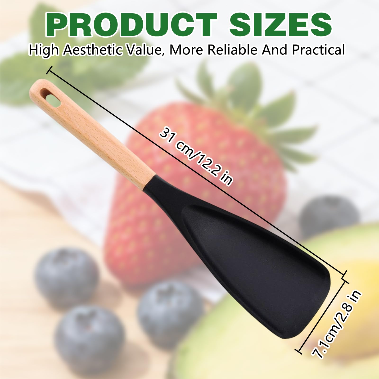 Generic Cedar and Ash Spoonula highlighting durable wood construction
