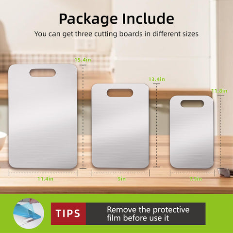 Generic cutting boards show anti-slip surface for stable slicing.