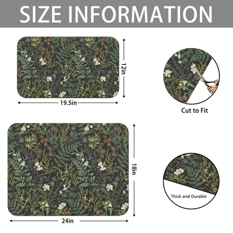 Generic dish drying mat four-layer construction shields delicate surfaces