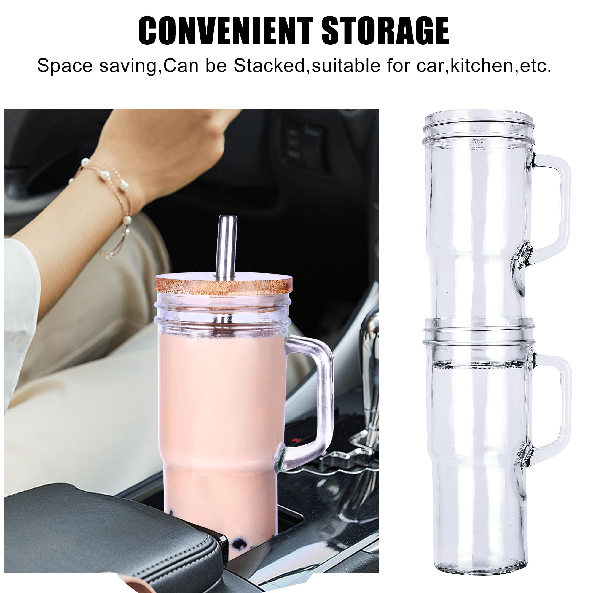 Generic glass cups are dishwasher safe for simple cleanup