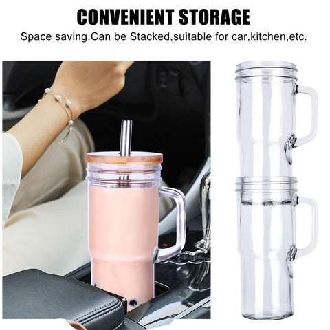 Generic glass cups are dishwasher safe for simple cleanup