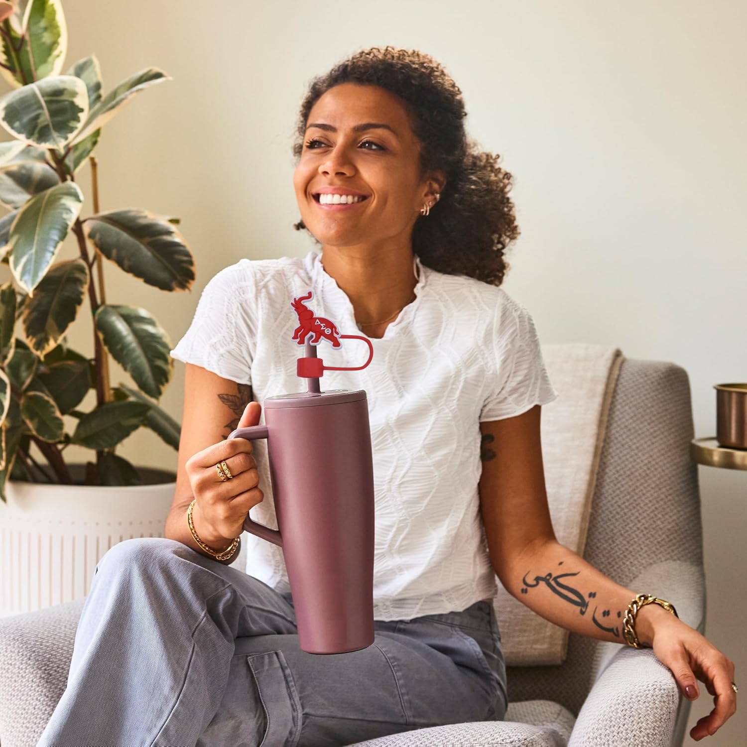 DST straw toppers are dishwasher-safe and durable for daily use