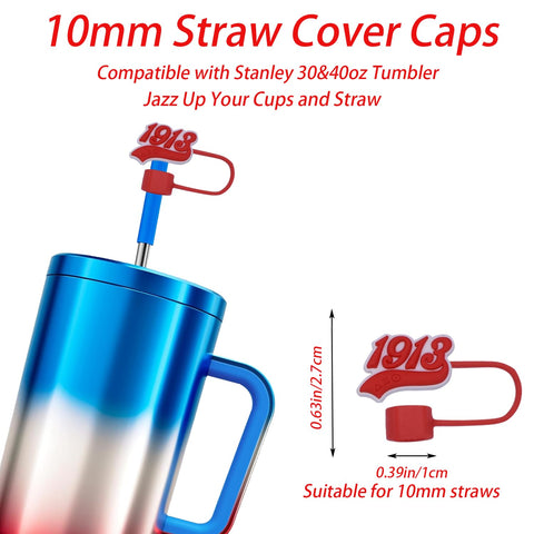 DST Sorority straw cover fits 10mm straws to prevent dust