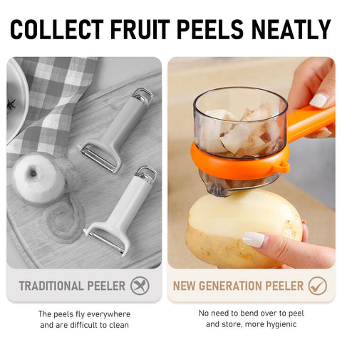 Generic ergonomic handle peeler with comfortable grip for precise peeling