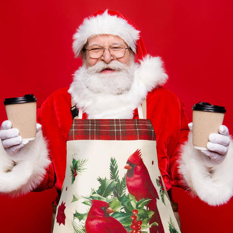 Generic festive apron suited for parties, gardening, cafes, and home cooking.