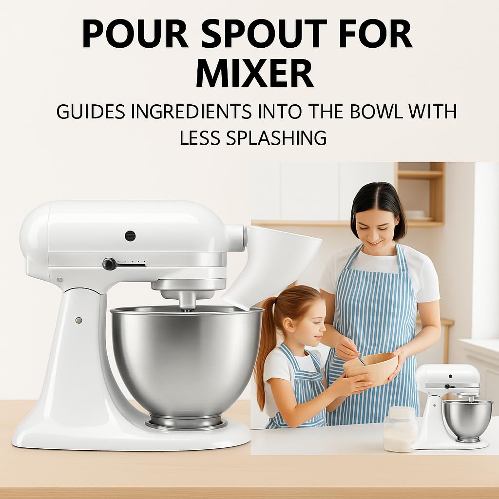 Generic flour funnel is dishwasher-safe for quick, hygienic cleanup.