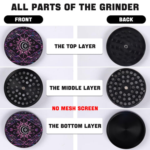 Generic grinder with diamond-sharp teeth for consistent pepper and chili grinding.