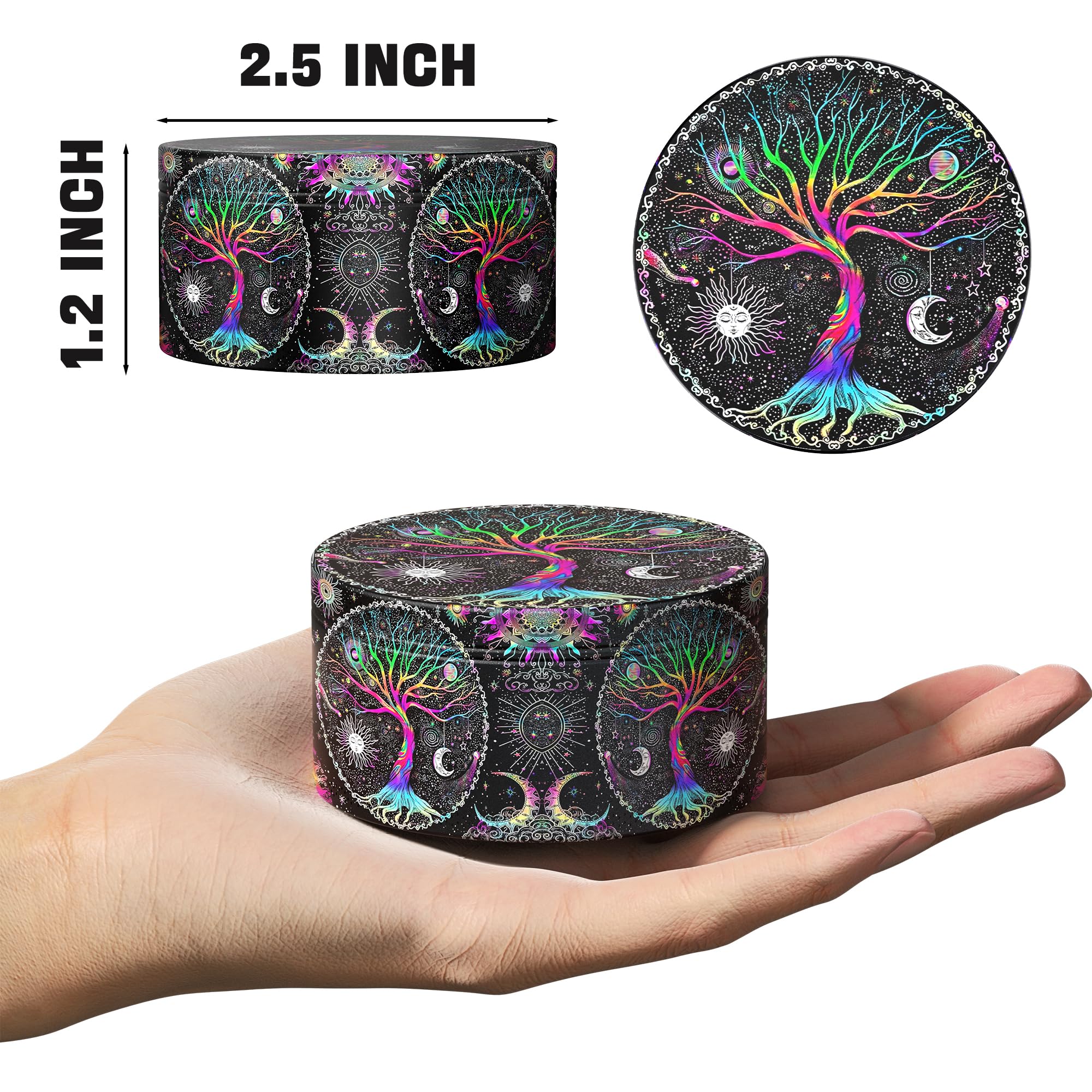 Generic Grinder Magnetic Manual Grinder teeth close-up with diamond-sharp blades for pepper and chili.