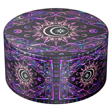 Generic grinder manual kitchen purple compact design for easy grinding and storage.