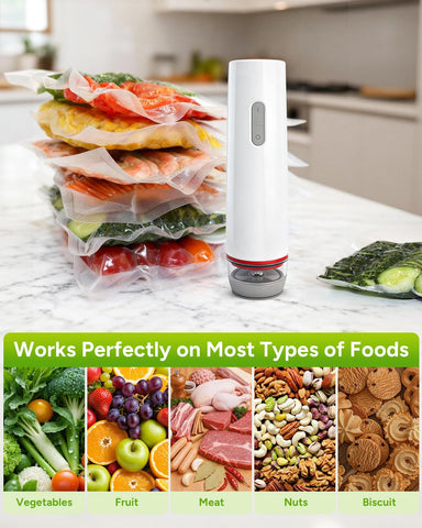 Generic Handheld Vacuum Sealer cordless design, ideal for travel and outdoor meals.
