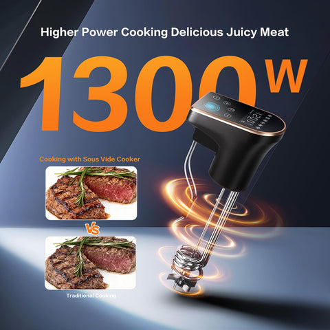 Generic IPX7 waterproof immersion circulator ready for easy cleaning