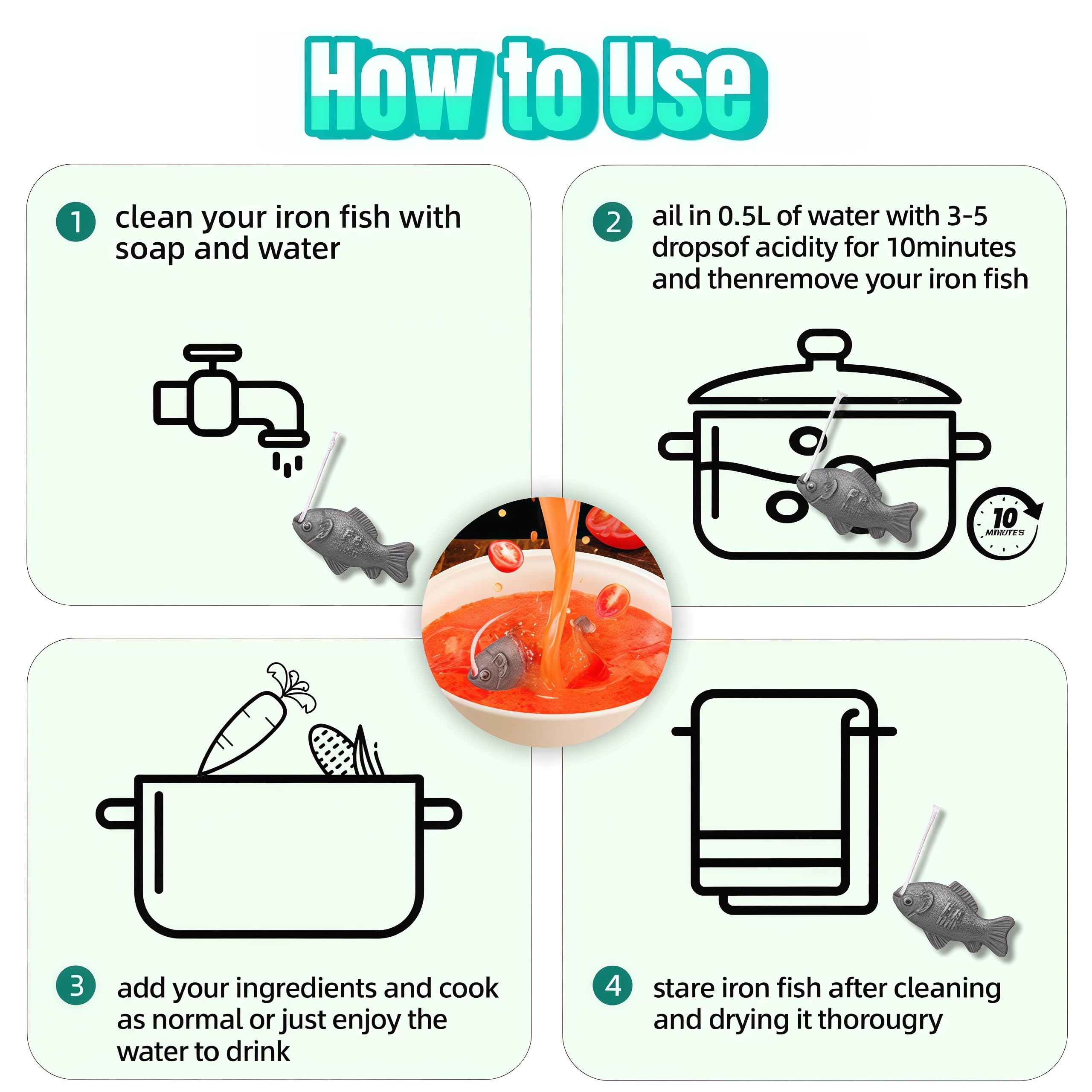 Generic Iron Fish gift ready packaging for health minded friends