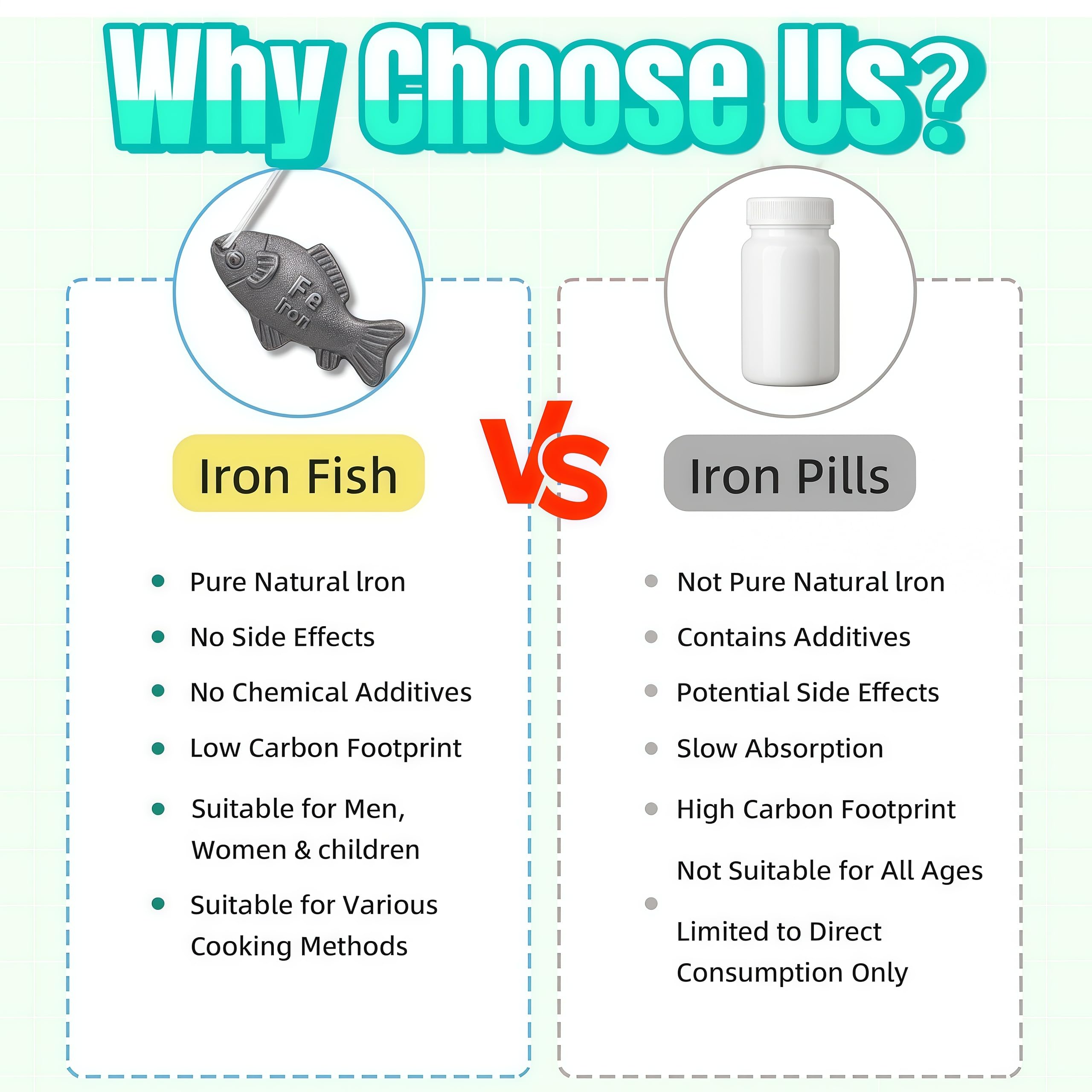 Generic Iron Fish being dropped into soup for a natural iron boost