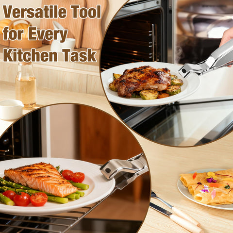 Generic versatile kitchen tool for steaming, boiling, or microwaving hot bowls.